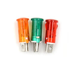 interrupteurs couleur orange vert rouge transparent modernes fixations lumière signalisation
