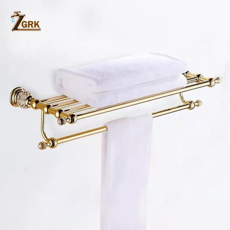 ensemble porte serviettes or élégant porte savon porte serviettes triple barre brosse wc accessoires