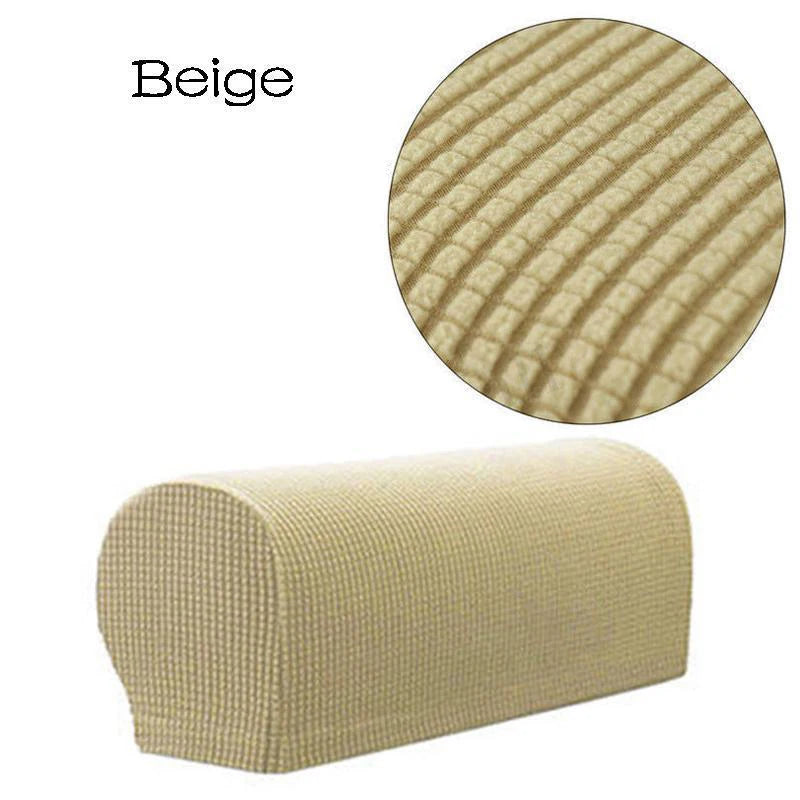 protège accoudoirs canapé tissu carreaux moderne adhésif rouge gris vert