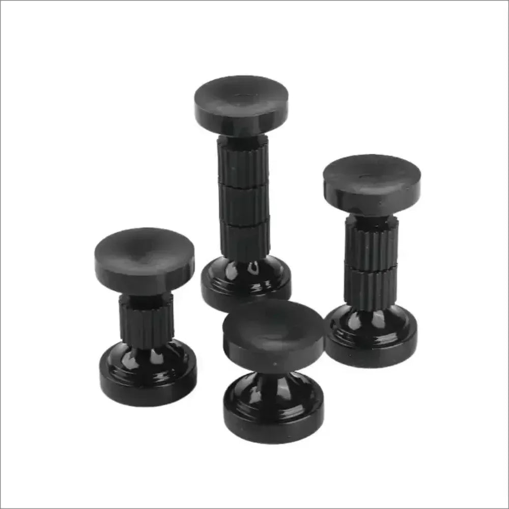 Boutons manchette modernes vis réglables noir blanc texture denture