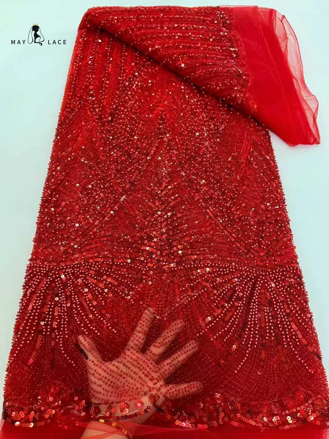 tulle français dentelle nigeriane soirée strass élégante mariage robe glamour opalescente