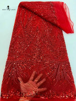 tulle français dentelle nigeriane soirée strass élégante mariage robe glamour opalescente