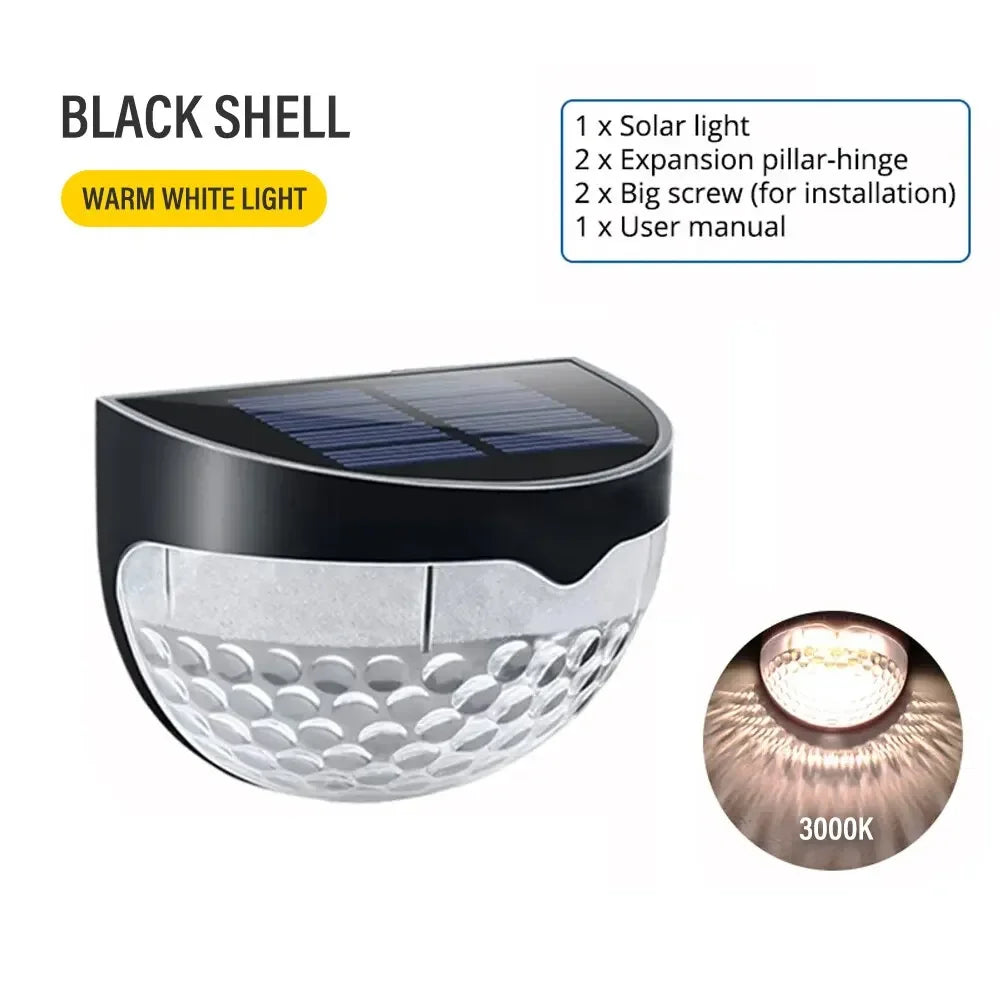 lampe solaire murale blanc perforée moderne extérieure ip65 led vis fixésextérieurhydrofugue