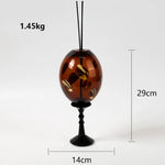 diffuseur huiles essentielles moderne motifs floraux dorés verre opaque décoration intérieure accessoires salon contemporain