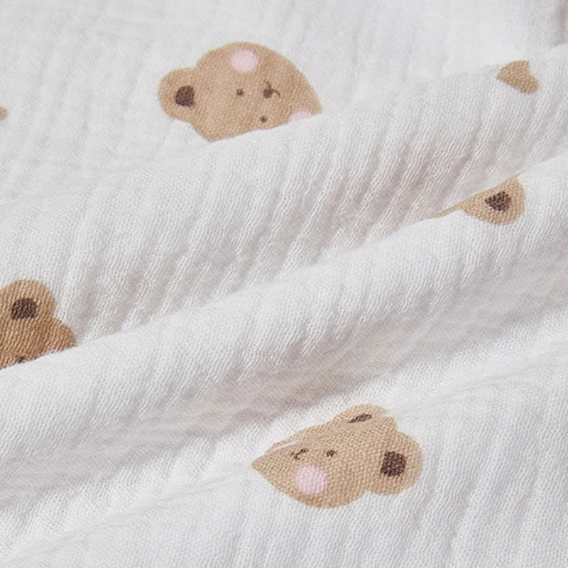 tapis langer bébé doux moderne imprimé léopard ours marron points noirs vert pastel roseclair