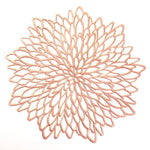 placemats dorés floral ajouré moderne respectueux environnement opaques variété tailles