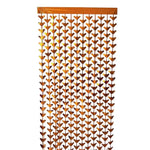 rideau halloween orange noir coeurs crânes triangles moderne opacité festif