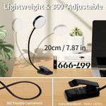 lampe lecture rechargeable led flexible pince usb variable moderne minimaliste
