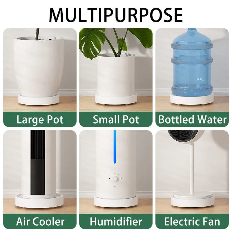 support plante moderne blanc noir rayures antifuite pots fleurs rotation 360 pivotant résistantextérieurintérieur