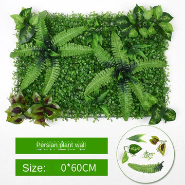 panneau mural plante artificielle feuilles vertes décoration maison jardin extérieur naturel moderne