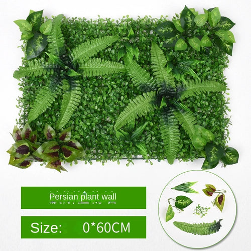 panneau mural plante artificielle feuilles vertes décoration maison jardin extérieur naturel moderne