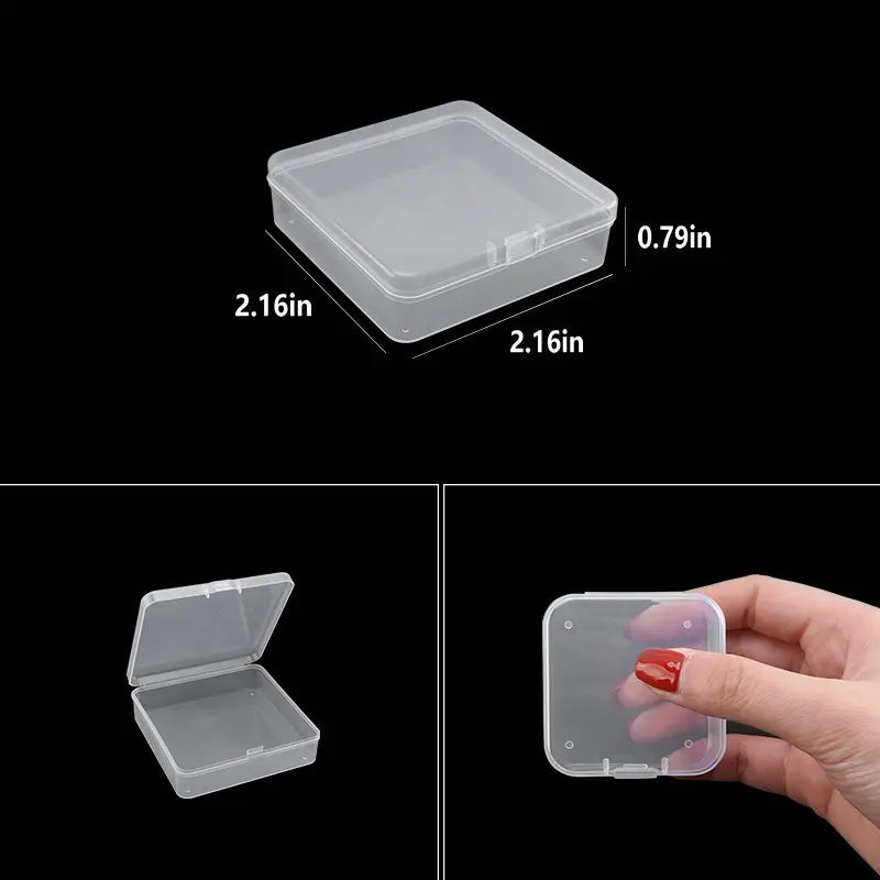 boîte rangement plastique transparente séparateurs bijoux accessoires matériel pêche