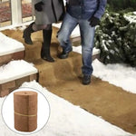 tapis naturel fibre coco marron clair texture rustique antidérapant isolation hivernale pot fleurs 100cm