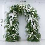 arche décorative fleurs artificielles feuillage vert mariage anniversaire baby shower décoration élégante intérieure événements