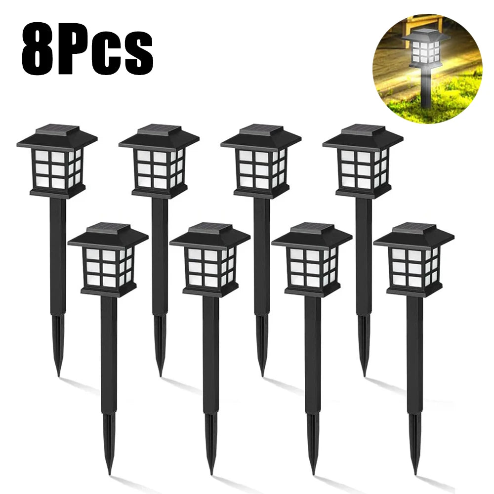 lumière solaire led moderne noire carré blanc ip65 extérieure jardin patio allée urgence