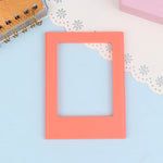 cadres photo magnétiques réfrigérateur couleurs transparentes minimaliste rose bleu orange violet jaune