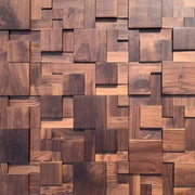 panneau mural bois marron géométrique moderne minimaliste bijoux décoration chambre