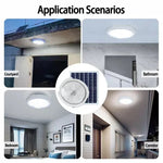 lampe solaire plafonnier moderne blanc grille ip67 100w 200w 300w 400w 500w 60w
