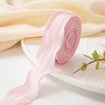 ruban dentelle plissé organza nylon décoratif fleur bricolage accessoire cheveux décoration fait main