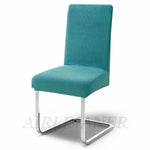housse chaise marron clair jacquard polyester moderne protection extérieure intérieure mariage banquette