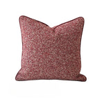 housses coussins décoratifs velours polyester carrés rouges contemporains lit chaise voiture adhésives simples