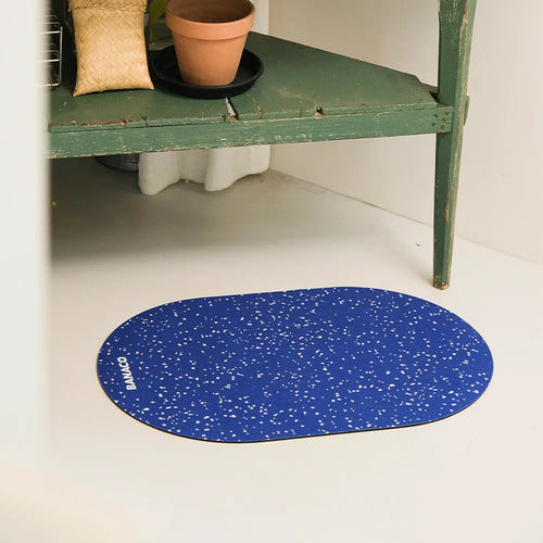 tapis bain antidérapant moderne motif grains noirs absorbant salle bain douche séchage rapide