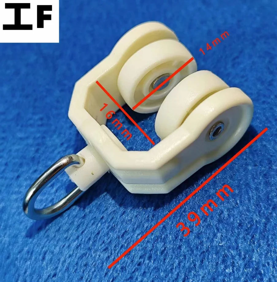 pulley rideaux blanc gris bleu moderne anneaux métalliques rouleaux lisses 20pc