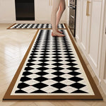 tapis sol gris fleurs moderne antidérapant polyester lavable intérieur extérieur voyage cuisine chambre salon