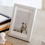 cadre photo bois naturel moderne blanc noir transparent verre protecteur 10x15cm 15x20cm A4