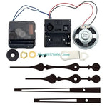 kit montre mécanique noir blanc doré aiguilles boîtier batteries instructions classique