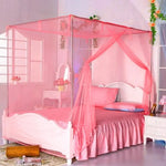 filet lit transparent moderne rose bleu blanc plié polyester coton maison