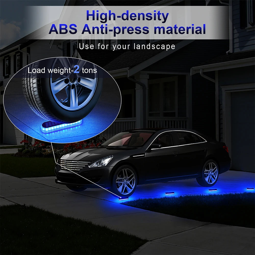 éclairage solaire moderne bleu adhésif ip68 extérieur anti pressure led