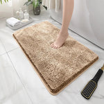 tapis bain poilu antidérapant imperméable résistant couleur gris moderneintérieur prière cuisine chambre