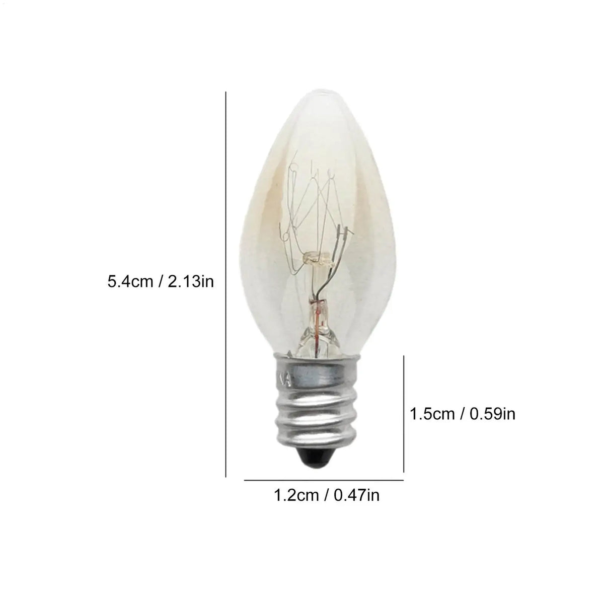ampoule filament transparent nuit classique e12 doré 7w 10w vintage chambre salon