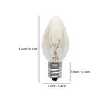ampoule filament transparent nuit classique e12 doré 7w 10w vintage chambre salon