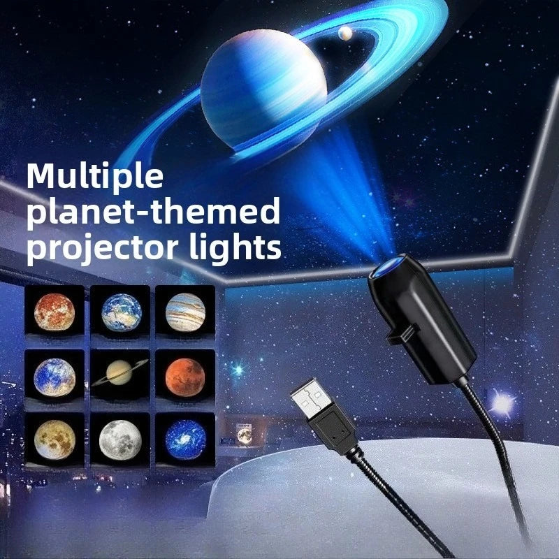 projecteur lumière planètes nébuleuse ciel étoilé saturne terre mars lune solaire venus neutroniodecoration chambre