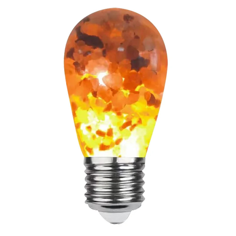 ampoule led lampe sel himalaya ambre chaud moderne décoration maison globe terre pierre sel