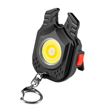 lampe poche rechargeable led multifonctionnelle camping compacte orange noire bleue