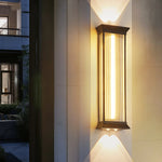 applique murale led moderne noir doré ip55 extérieure mur fixée 100cm 5lumieres