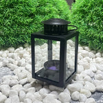 lanterne classique transparente support bougie métal anneaux décoration intérieure extérieure mariage jardin
