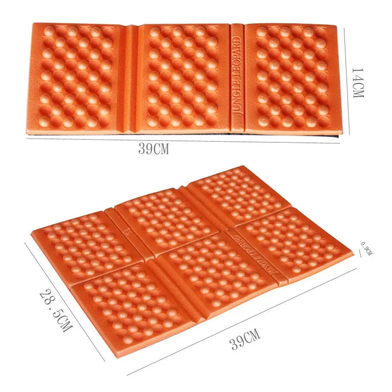 tapis sol pliable imperméable mousse pu xpe perforé orange vert bleu violet moderne camping