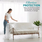 housse protection meuble transparente jetable imperméable grande taille simple fonctionnelle