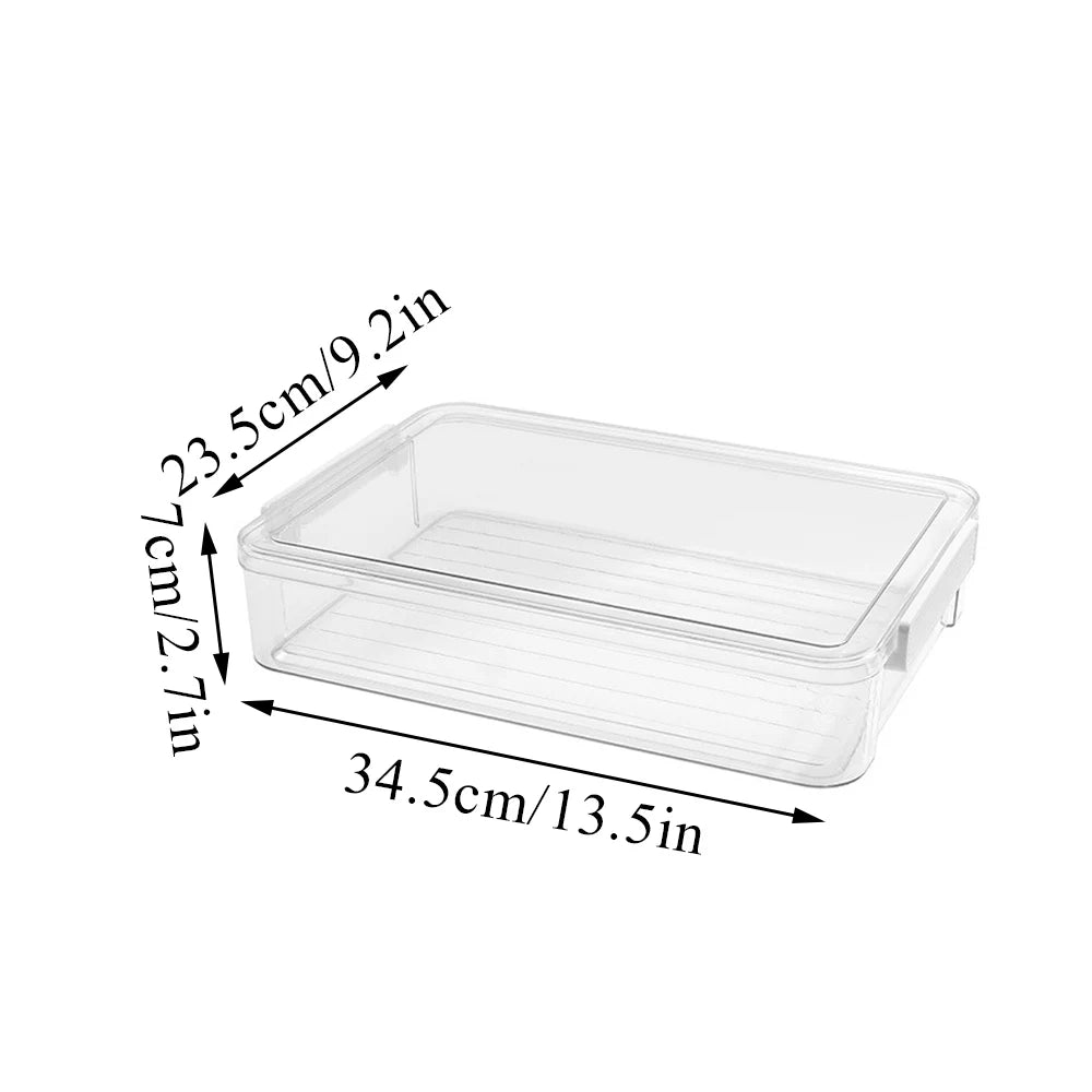 boîtes rangement transparentes empilables poignées blanches modernes documents plastique respectueux environnement