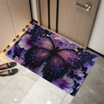 tapis moderne violet papillons résistant rides extérieur intérieur décoration maison salon entrée 30x50cm