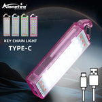 lampe poche rechargeable led rose verte noire transparent moderne compact clips détachables câble usb
