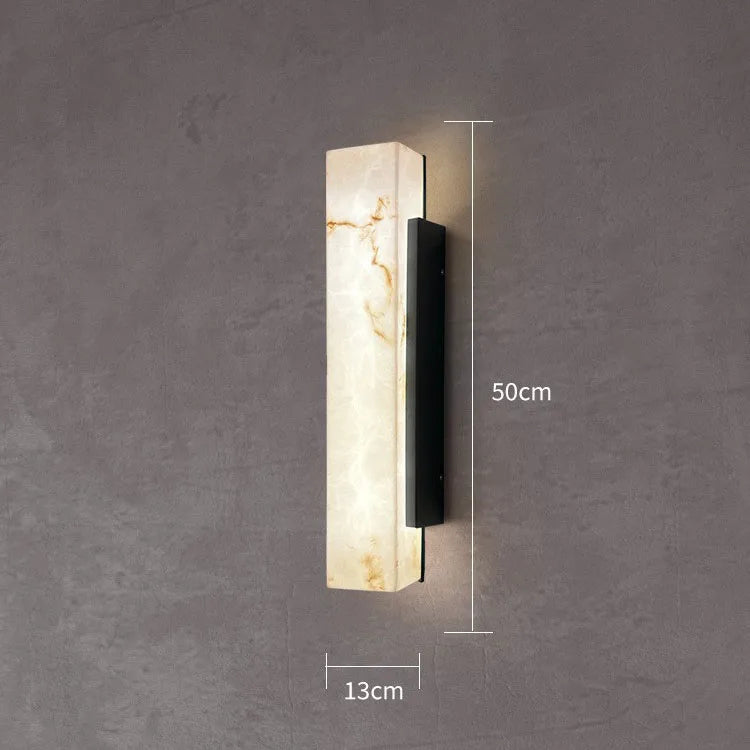 applique murale led marbre ip65 acier inoxydable moderne extérieur blanc beige noir