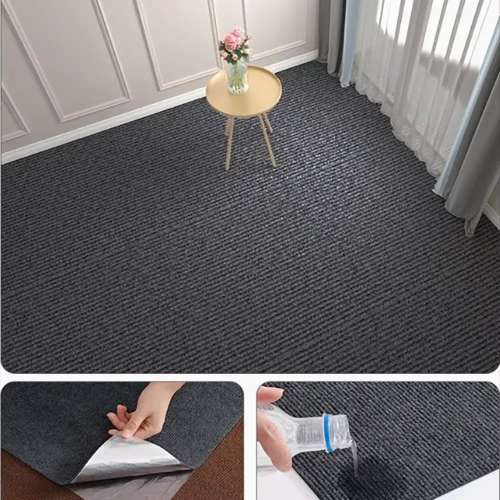 tapis antidérapant pvc noir adhésif solide moderne sécurité intérieure