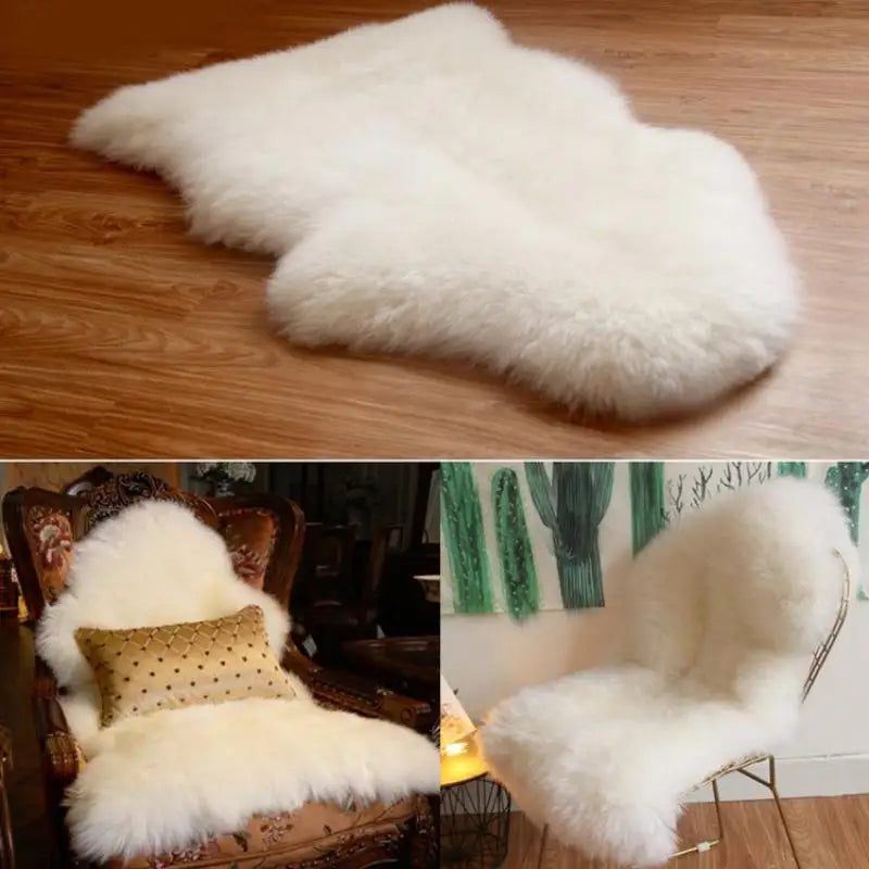 coussin fourrure blanche douce moderne décoration intérieure rustique confort chambre salon blanc