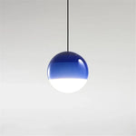 suspension lumineuse moderne vert orange bleu gradient coloré câble suspendu 15cm 20cm