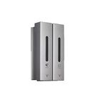 distributeur savon liquide moderne noir blanc adhésif sans perçage grande capacité minimaliste opaques